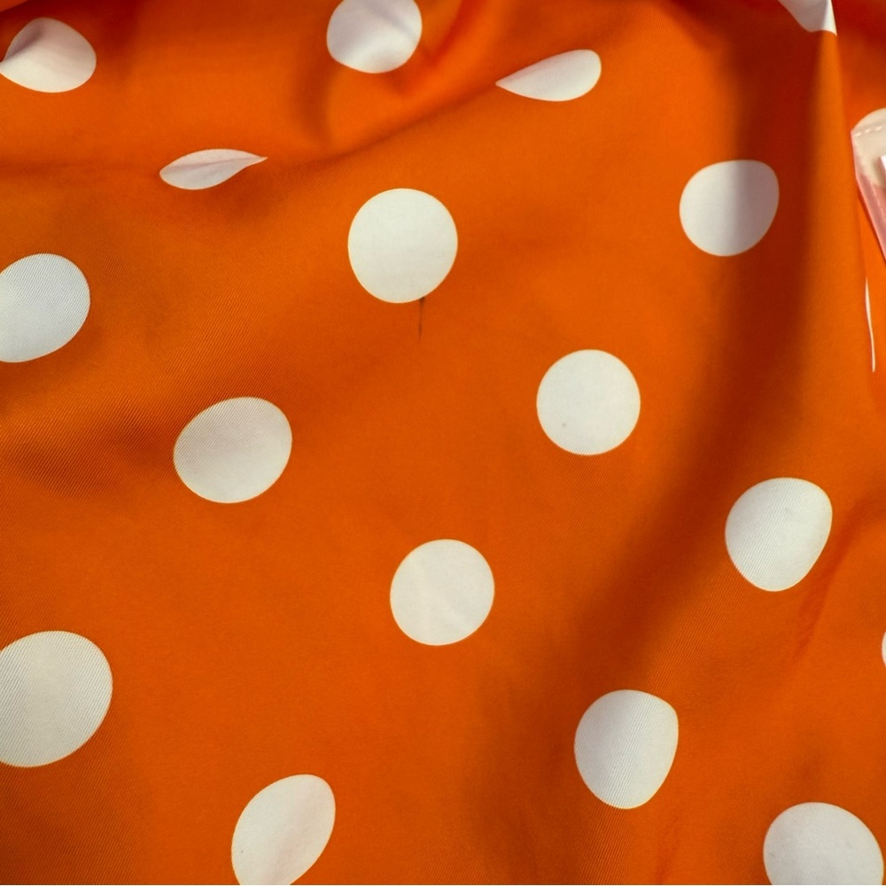 Nike Orange and White Polka Dot Shorts - Picture 4 of 6